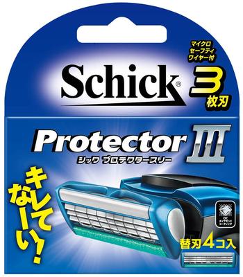 SCHICK Protector Drei Ersatzklingen (4 Stück)