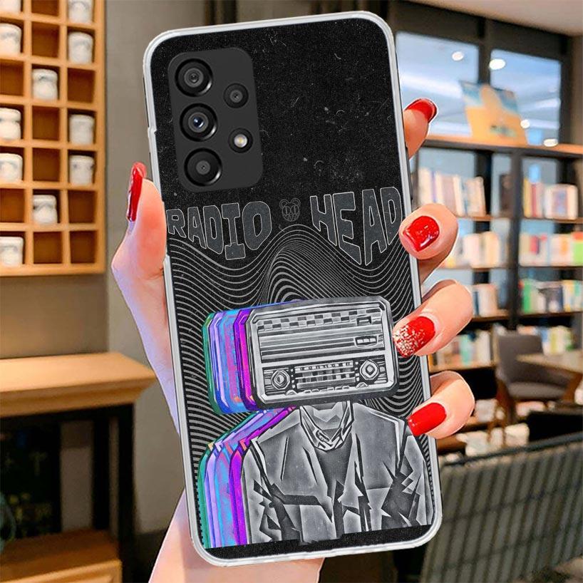 Bnad R-Radiohead Phone Case For Samsung Galaxy A12 A22 A32 A52 A72 A02S Phone Case Note 20 Ultra 10 S10 Plus A51 A71 A50S A20S A