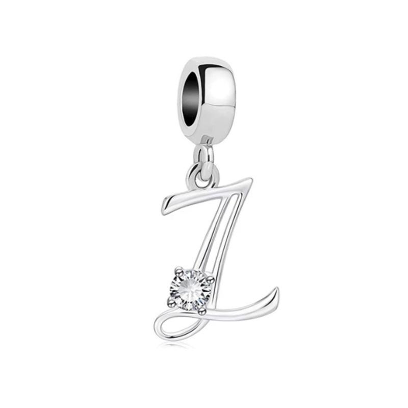 Fine 26 A-Z Lucky Letters Pendant Charm Beads Fit Original Bracelets Necklace Accessories Diy Women Jewelry Gifts