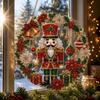 Christmas Carousel Diamond Art Hanging Ornament 5D DIY Pearl Diamond Painting Acrylic Pendant Xmas Tree Window Hanging Decor