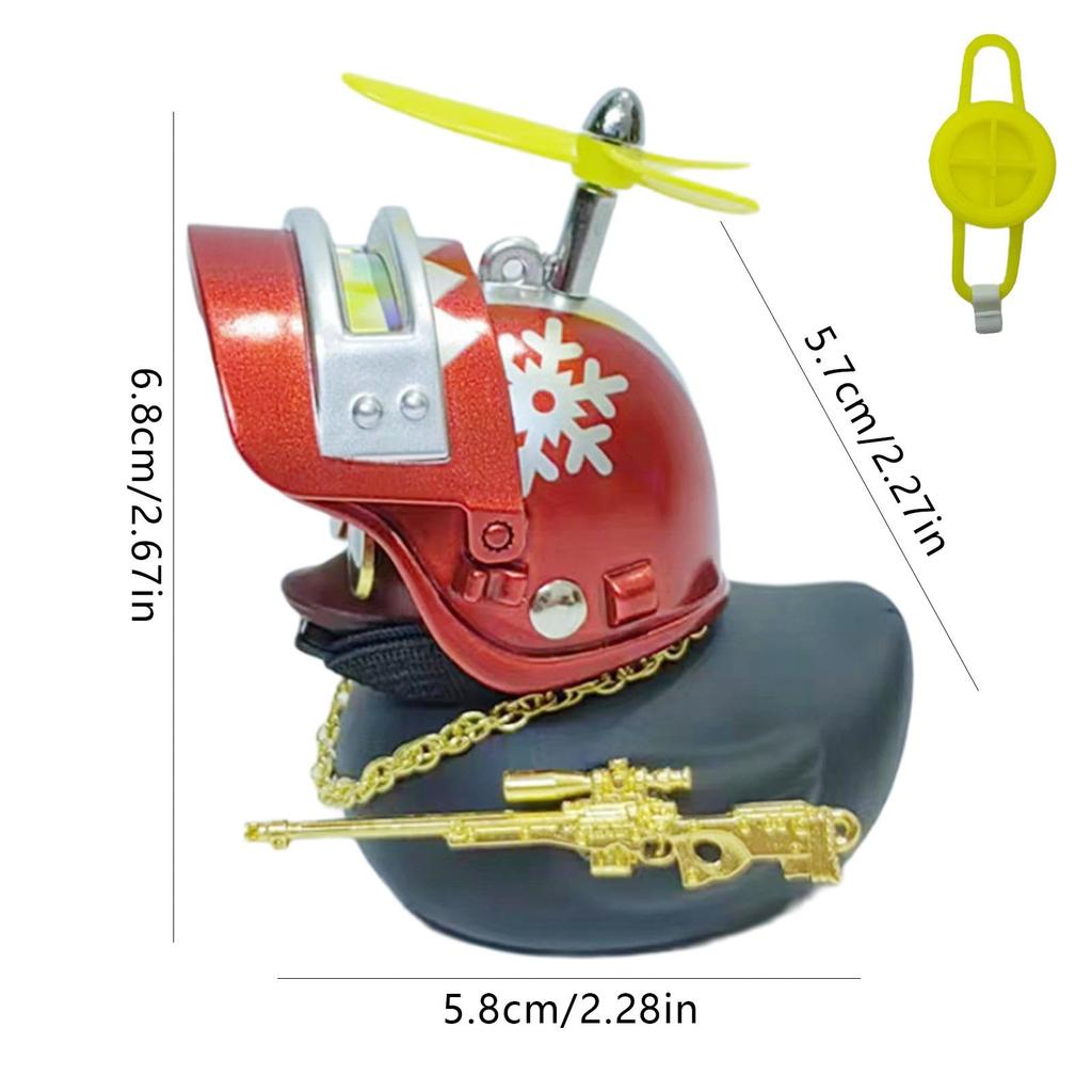 Duck Car Decoration, Duck Car Accessories, Duck Toy Car Decoration, with Propeller Hat, Motorcycle