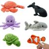 Animal Marine Finger Plush Toy Cartoon Stuffed Doll Room Decoration Gift Kids