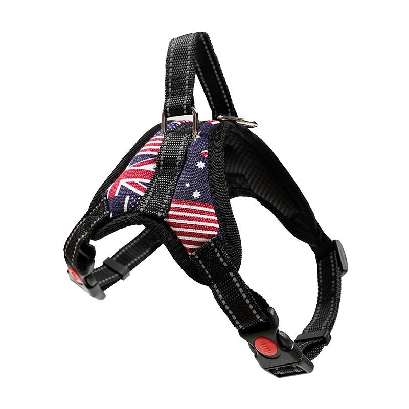 Popular Saddle-Style Chest Harness for Medium To Large Breeds: Teddy, Corgi, Golden Retriever, Samoyed.