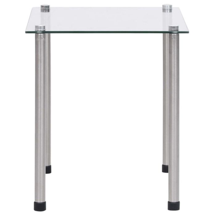 VidaXL Tables gigognes 3 pcs Transparent Verre trempé