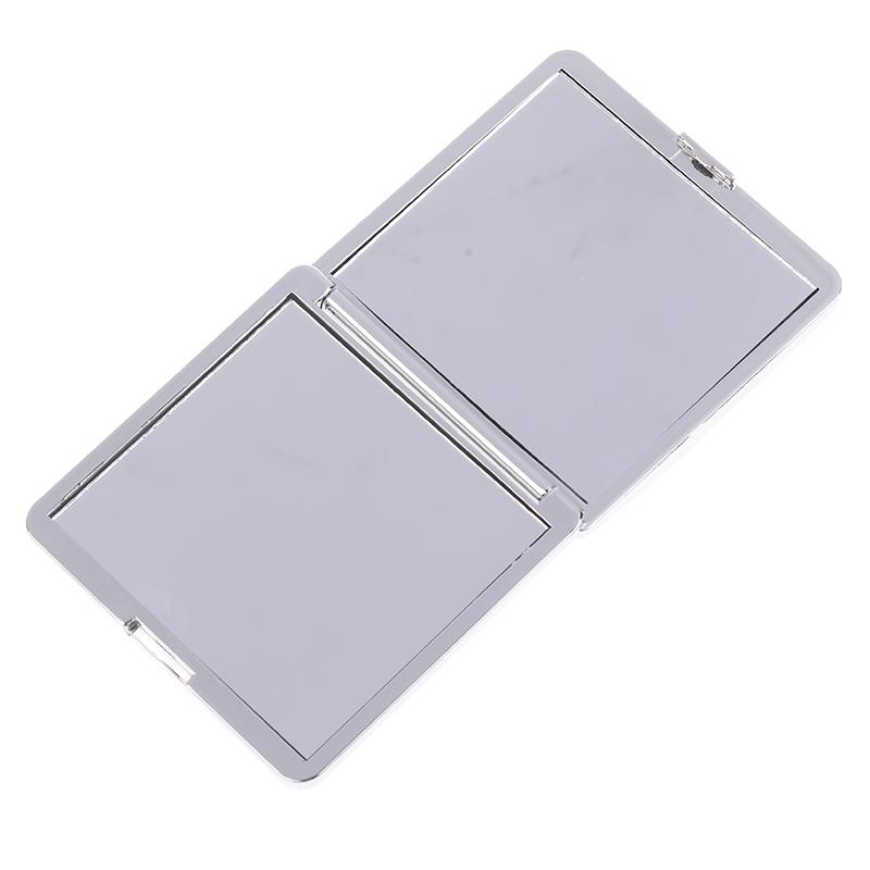 Zweiseitiger Kleiner Spiegel für Frauen Tragbar Faltbar Handheld Kann Stehen Mini Kosmetikspiegel Hochauflösender Spiegel Kosmetikwerkzeug