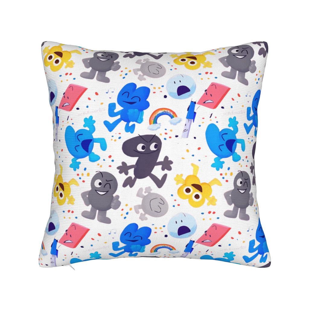 BFDI Cartoon Pillow Cover  Kawaii Pillow Case For Sofa Home Decoration Soft Pillowcases Gift