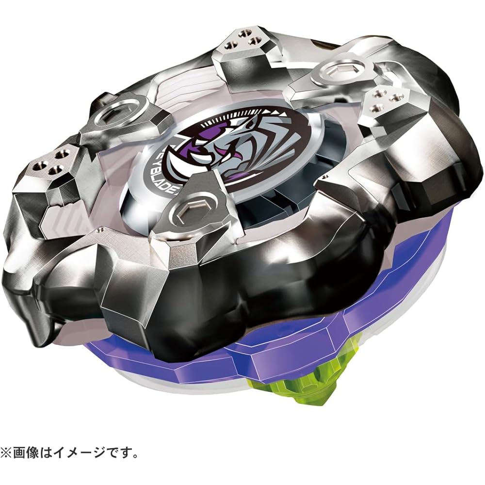 Beyblade X BX-19 Booster Rhinoceros Horn 3-80S Metal Toy Battle Spinner