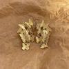 So eye-catching! Retro gold butterfly fringed stud earrings light luxury high-end earrings temperament elegant earrings girl