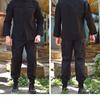 Men's Wear-Resistant Black Camouflage Tactical Suit for Spring/Autumn