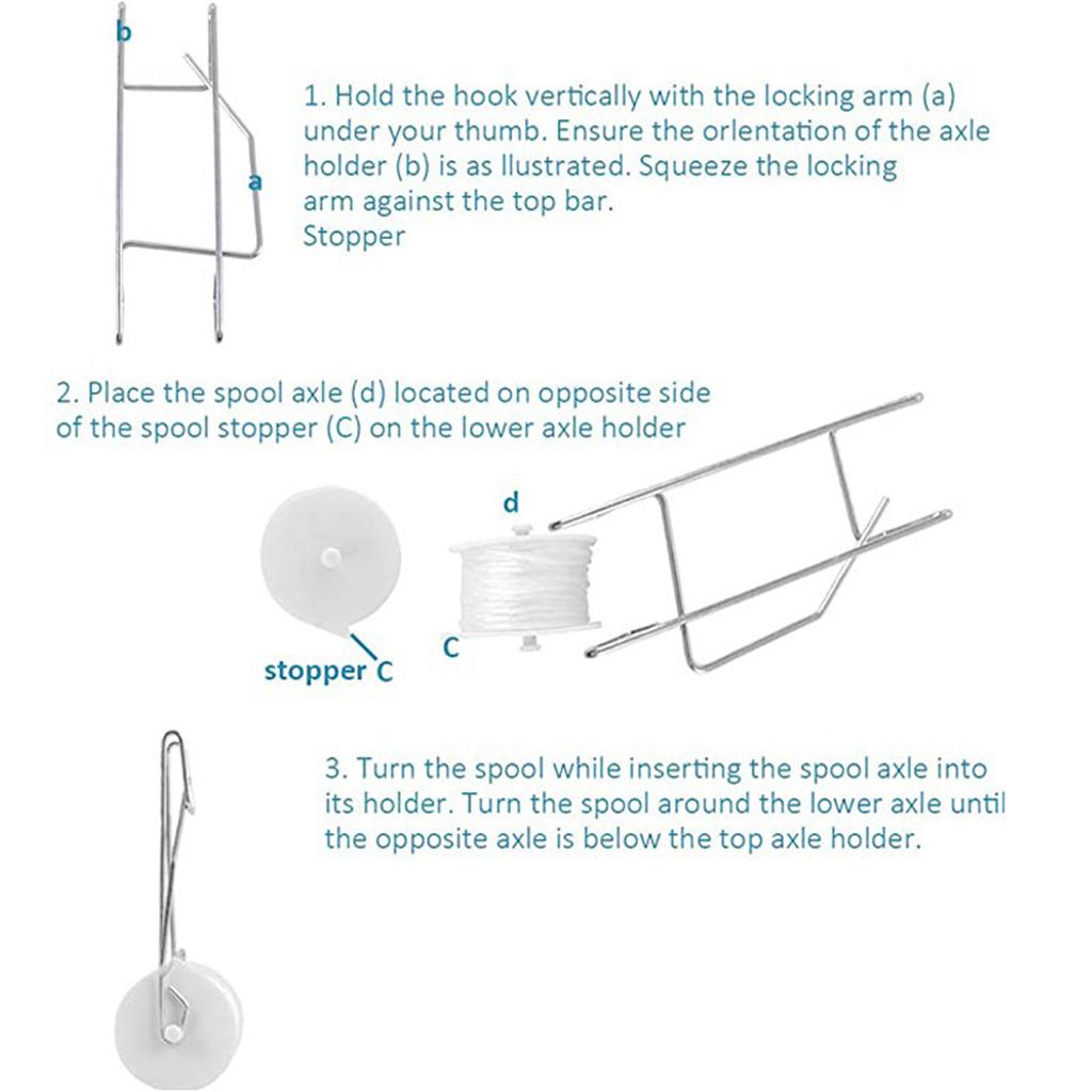 Loaded Tomato Support Hooks with 50 Feet of Twine, Greenhouse Trellis Kit, Durable Hooks Prevent Tomatoes from Getting Dropped