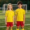 Custom Youth Kids Unisex Soccer Jersey Kit Set Breathable Plus Size Summer Short Sleeve Polyester Football Uniform