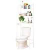 Floor Standing Punch-Free Bathroom Storage Rack for Toilet and Washbasin