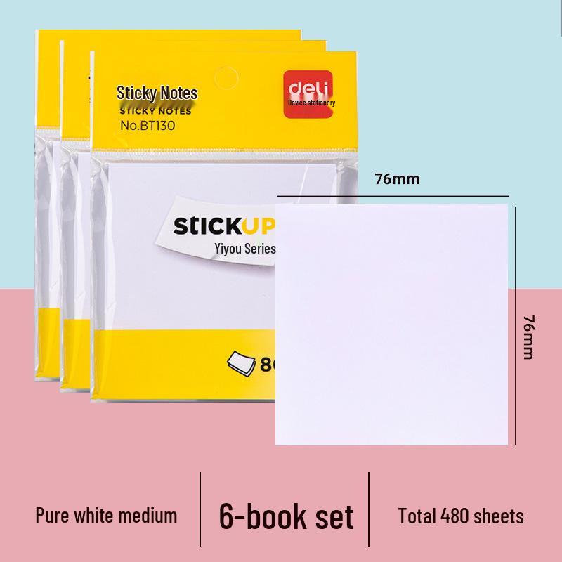 Cute High-Value Sticky Notes: Strong Adhesion Memo Pads & Index Stickers for Students
