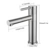 Bathroom Basin Faucet Deck Mounted Single Handle 360° Swivel Black Tap 304 Stainless Steel Cold and Hot Water Mixer Sink Taps