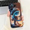 Soft Silicone TPU Matte Funda For Infinix GT 20 Pro / Infinix X6871 GT20Pro Phone Case Back Cover Astronaut Moon Night Painted