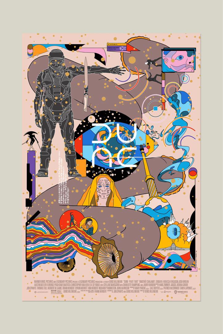 

[USED] Dune: Part Two Gold Foil Poster Sold Out SDCC Limited