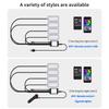 LED Car Atmosphere Decorative Lamp Backlight Remote App Music Control Auto RGB Ambient Lights Foot Strip Lighting Kit