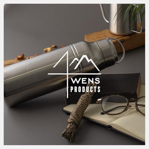 Atlas 1000ml Vacuum Insulated Stainless Steel Water Bottle, Cold & Hot Water Insulation, Lightweight, Direct Drinking, Easy to Clean, Outdoor, WENS, O