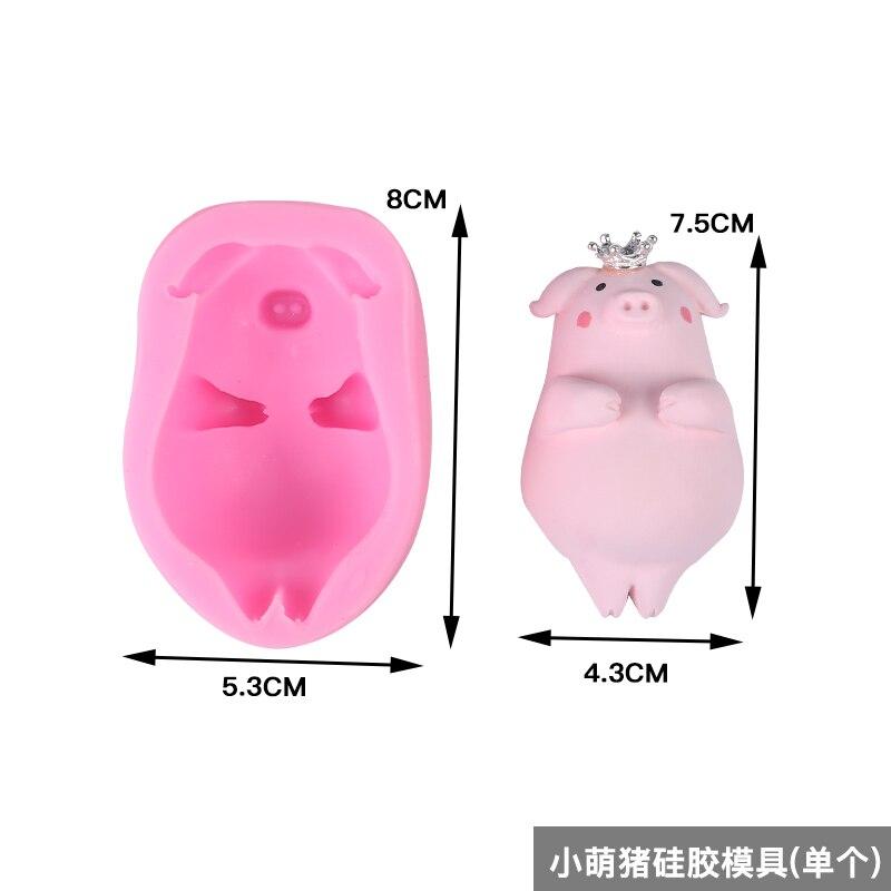 

Силиконовая форма с милой свиньей, силиконовая форма для мыла ручной работы, устойчивая к высоким температурам, легко снимается, принадлежности для изготовления мыла A