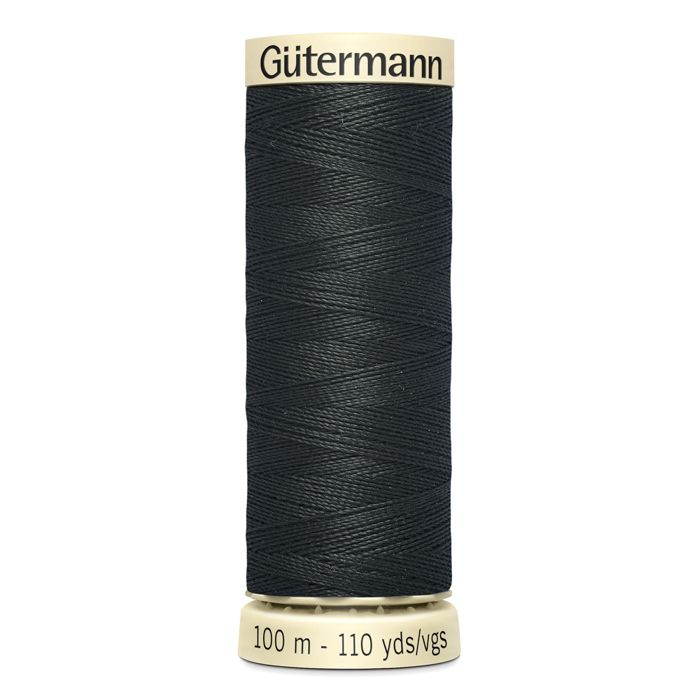 Lot de 5 bobines 100m Fil 100% polyester Gutermann Ref 788988 - Att 755 - charbon