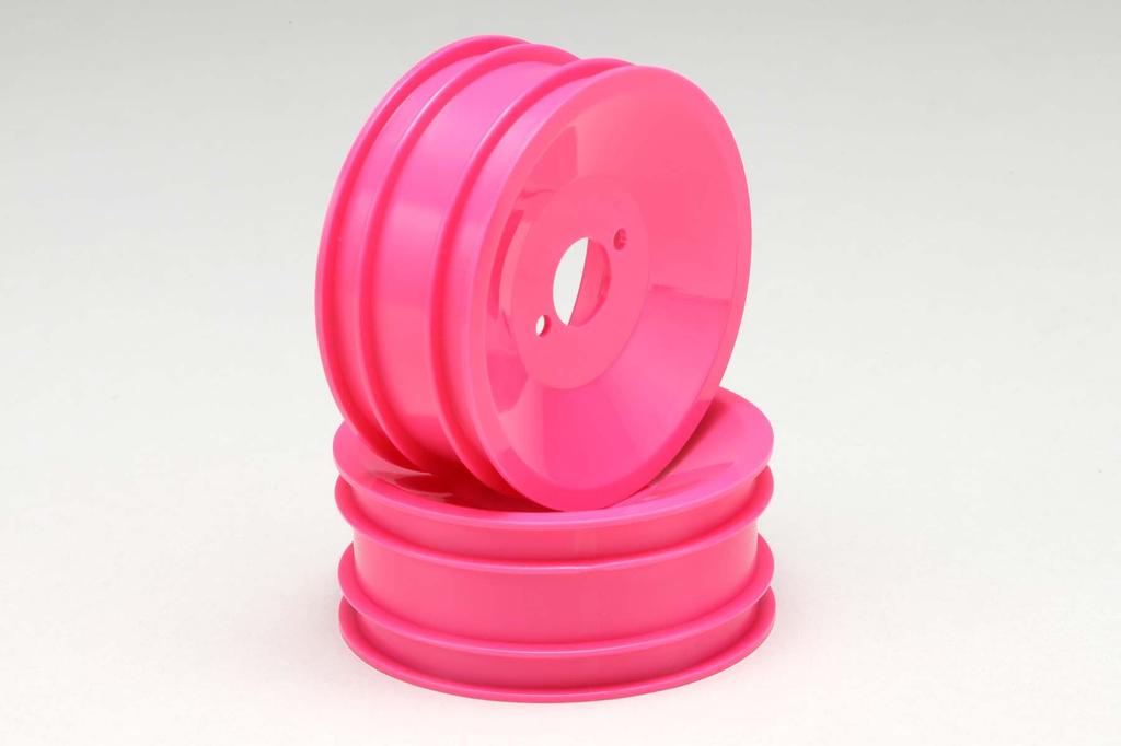 Yokomo 2.2-inch Pink Front Wheel for Works'91 YZ-821W1P