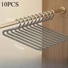 [Durable Pants Hanger] 10pcs Durable Metal Space-saving Goose Z-shaped Pants Hanger,Multi-functional Pant Storage Hou