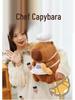 Capybara Chef Large Plush Doll - Cute Cartoon Pillow Gift