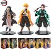 Anime 16CM Demon Slayer Kimetsu No Yaiba Figure Kamado Tanjirou Action Figure Agatsuma Zenitsu Nezuko Warrior PVC Model Toys