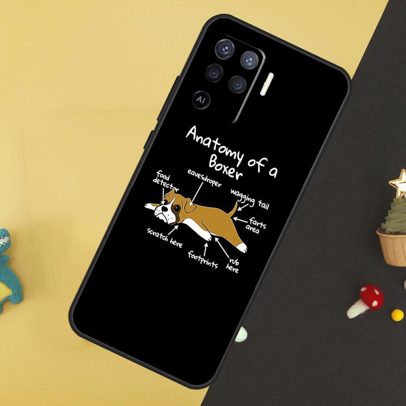 

Boxer Dog For OPPO A9 A5 A53 2020 A52 A72 A96 A76 A16 A54 A74 A94 A58 A78 A98 A15 A79 A17 A57 A77 Case OPPO A74 4G