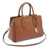 Michael Kors Laila Logo Snap Closure Leather Tote Bag Small Women tote bags Brown 30S5G9IS1L-LUGGAGE