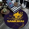 Cyberpunk 2077 pattern round rug,Carpet Rug for Living Room Bedroom Playroom ,Non-slip Floor Mat,Holiday Gifts and Birthday Gifts.
