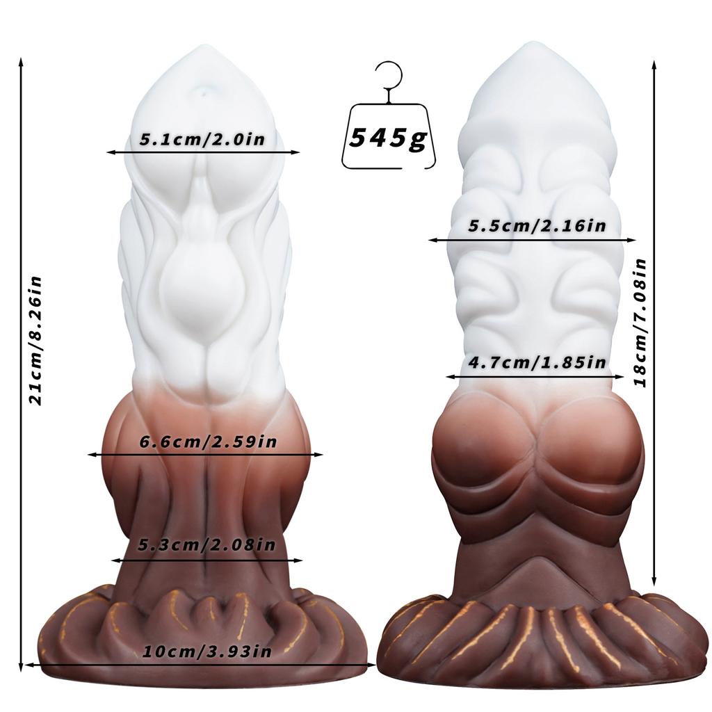 Alien Dildo Liquid Silicone Anal Plug Toy SM Unisex Particle Bead Masturbator