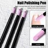 Nails Art Quartz Grinding Pen Nail Cuticle Scissors Dead Skin Remover UV Gel Polish Manicure Stick Files Accessories Tools