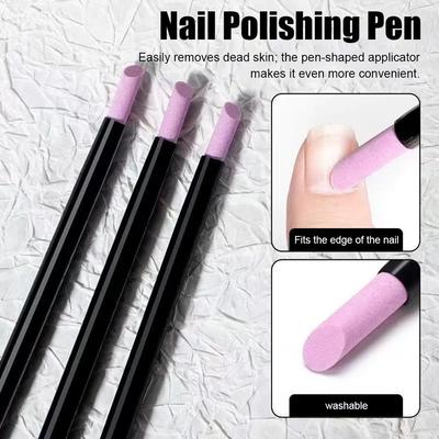 Nails Art Quartz Grinding Pen Nail Cuticle Scissors Dead Skin Remover UV Gel Polish Manicure Stick Files Accessories Tools