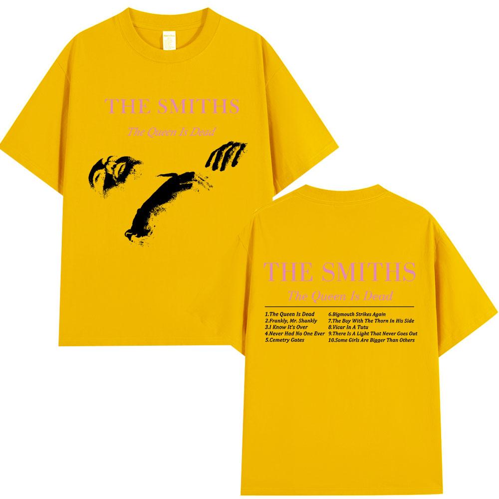 The Smiths The Queen Is Dead T Shirt 1980s Indie Morrissey Oversized Tshirt Vintage Punk Rock Band Tshirts Streetwear Unisex