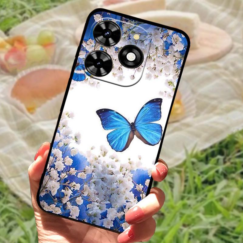 For Tecno Spark 20 20C Case Cover Silicone Soft Marble Black Bumper Funda Coque for Tecno Spark 20 Pro Protective Shells Spark20