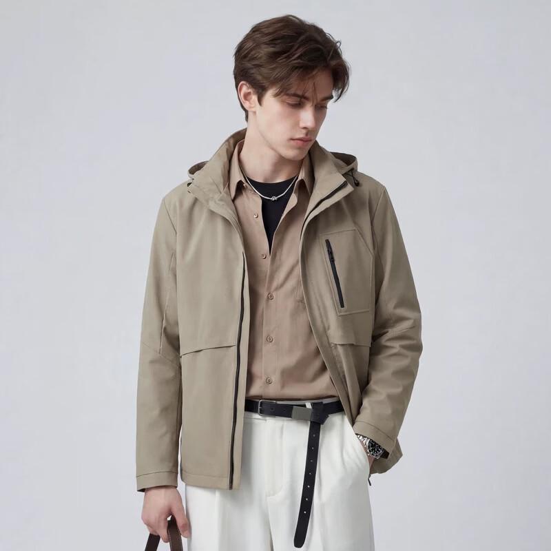 

Men s Removable Hood Casual Jacket 2XL