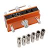 Self Centering Dowel Jig Kit Self Centering Dowel Jig with 1Celsius4 5Celsius16 3Celsius8 Inch Drill   Bushings for Woodworking