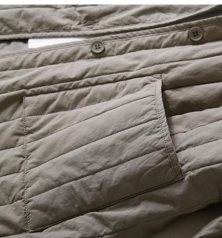 Italienische Damen Europäischer Stil Gerippte Kapuzen-Daunenjacke - Modische High-End Baumwoll-Oberbekleidung