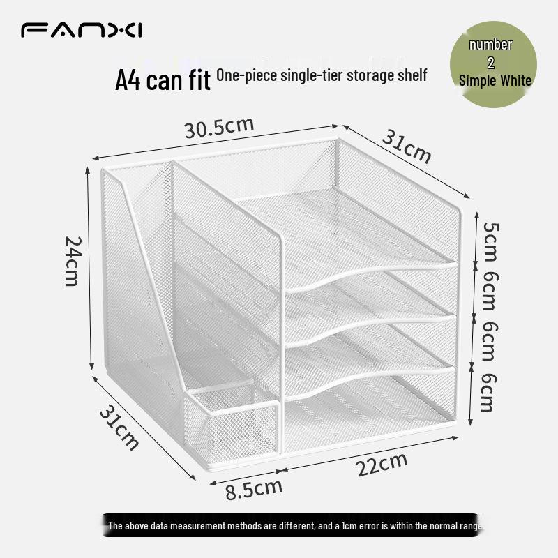 Metal Desktop File Organizer and Document Holder
