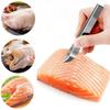 1pcs 430 Stainless Steel Fish Bone Tweezers Pincer Clip Puller Remover Tongs Fish Bone Plucking Clamp Kitchen Gadgets Tools
