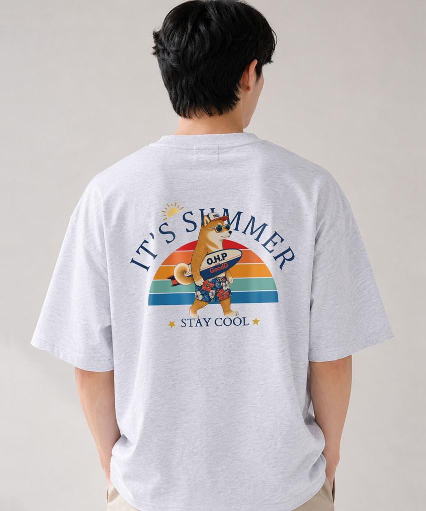 OHP Ohpxgoodd It'S Summer Semi-Oversized Short Sleeve Tee 6 (Type B)