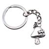 28mm Key Ring Mushroom Branch Leaf Kids' Jewelry Materials QY030