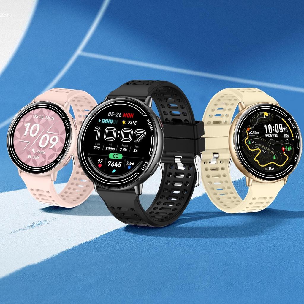 Rainbuvvy KC100 GPS Smartwatch 1.39inch 360x360 BT5.3 Bluetooth Call 1ATM Waterproof 230mAh Android Smart Bracelet Women Sports Watch