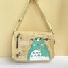 Hayao Miyazaki Borsa a tracolla Chinchilla borsa a spalla anime bidimensionale nuova grande capacità tela di cotone lavabile zaino scolastico