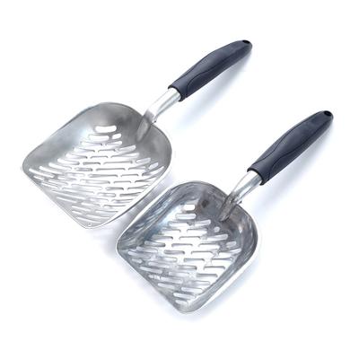 Kattspade med långt handtag Stor metallspade med djup skopa Husdjursrengöringsverktyg