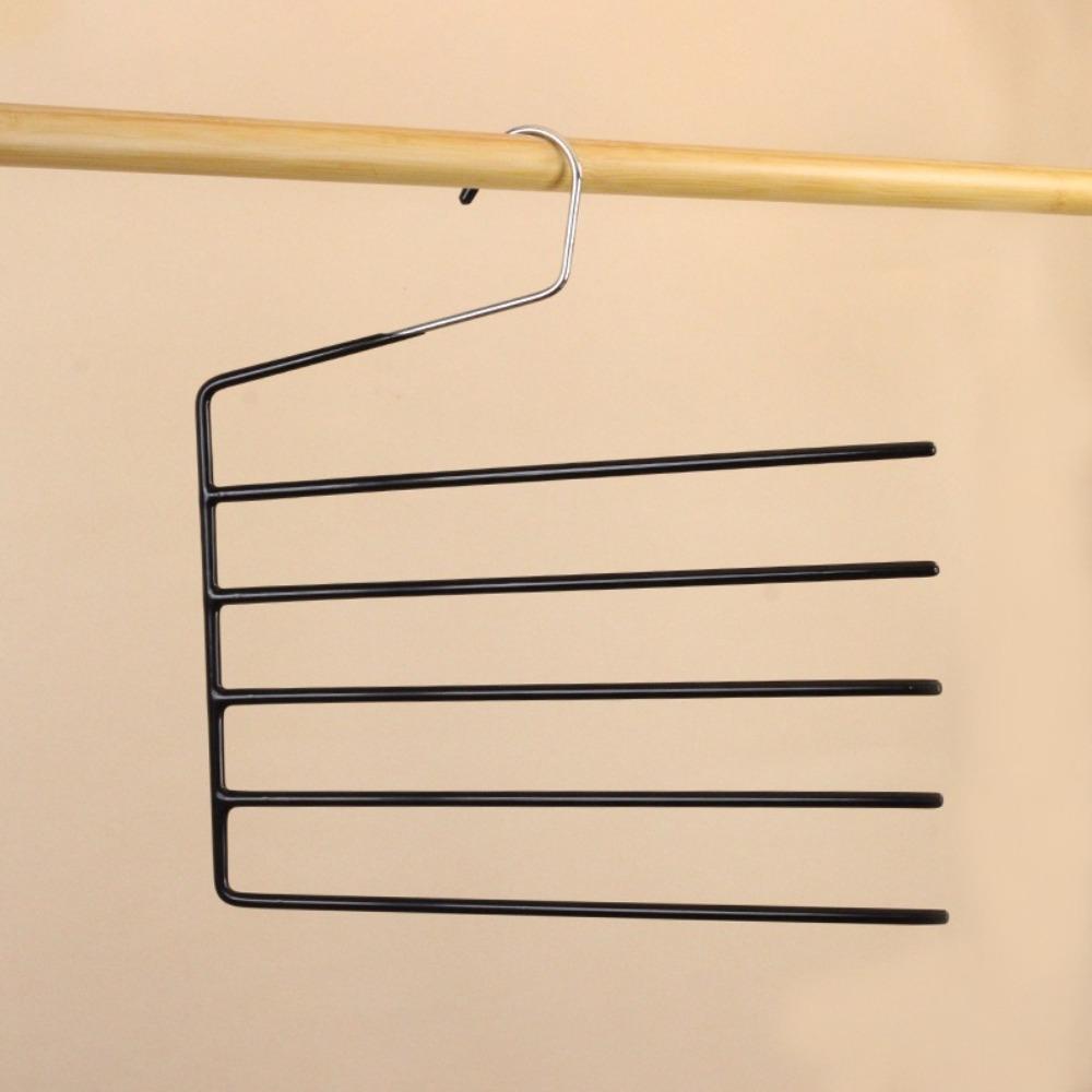 Black Scarf Storage Rack E Shape Towel Storage Rack Pants Hangers  Home Storage Accessories