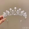 Moderna Para Tiara Adornada con Cristales Perfecta para Ocasiones Especiales