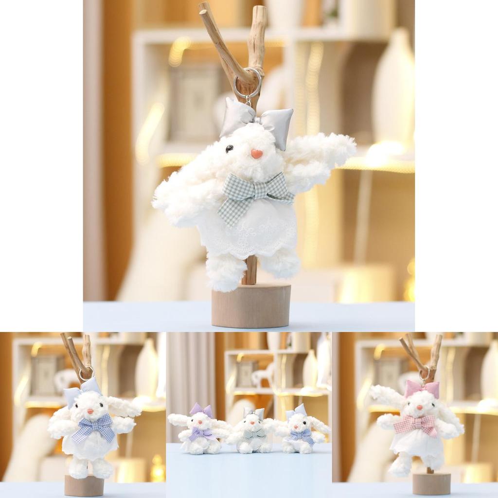 Cute Cartoon Bunny Plush Doll With Pp Cotton Filling For Bag Decor And Collectors