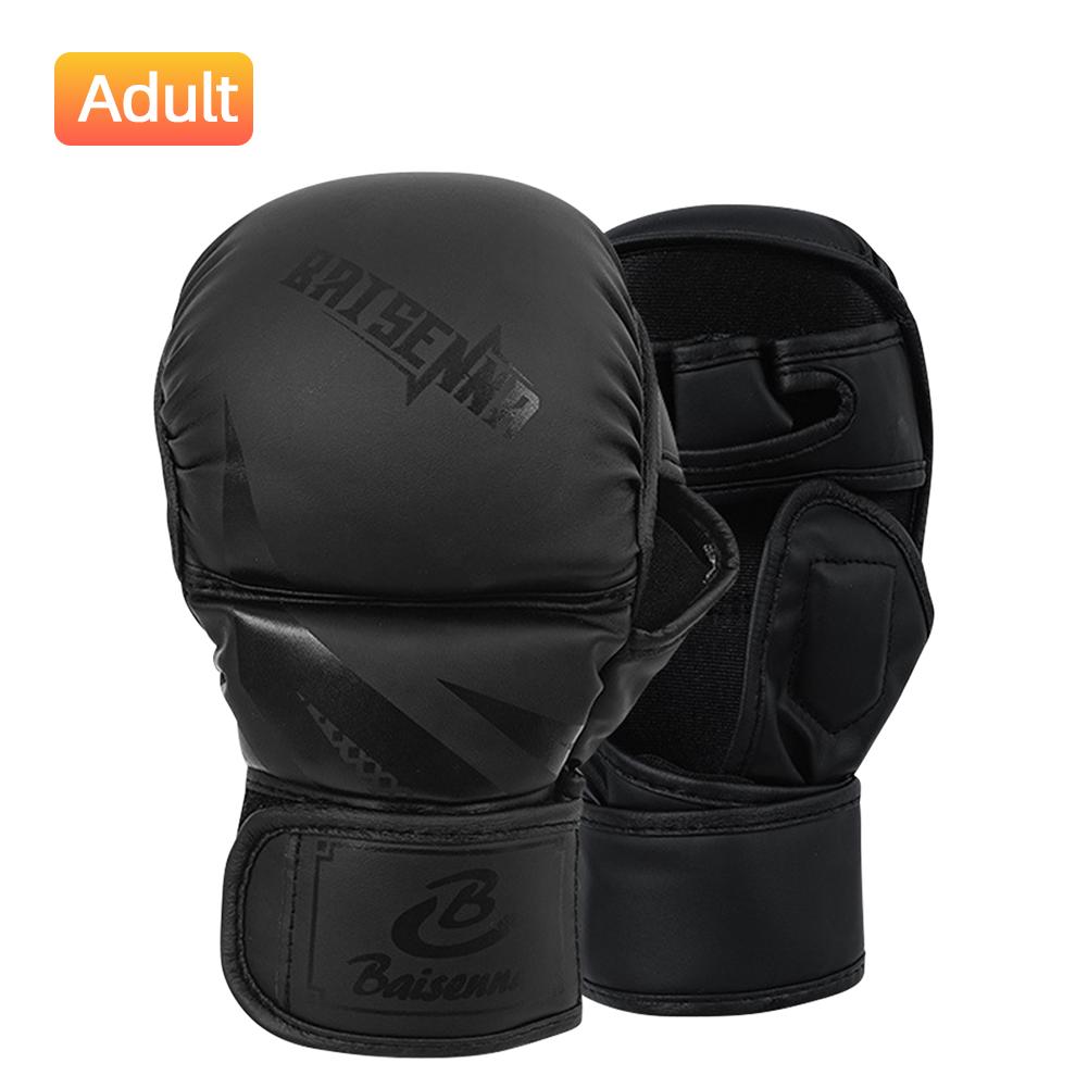 Half Finger Boxing Gloves Breathable Taekwondo Gloves Foot Protector Karate Muay Thai Training Workout Gloves For Adult Children Children